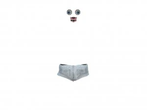 baby character rigged realistic - white 3D Model