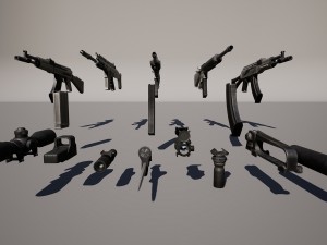 photo-realistic for games vr - ar - low-poly 3d model Modello 3D