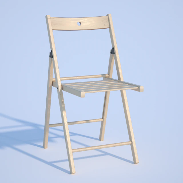 ikea terje chair 3D Model .c4d .max .obj .3ds .fbx .stl .blend
