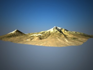 Mount ararat Modello 3D