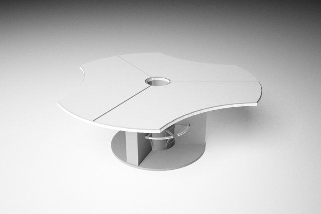 table 3x 3D Модель .c4d .max .obj .3ds .fbx .stl .blend 