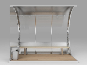 Mini bus stop station 3D Model
