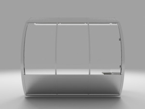 Mini bus stop station 3D Model