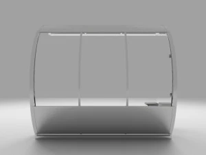Mini bus stop station 3D Model