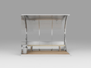 Mini bus stop station 3D Model