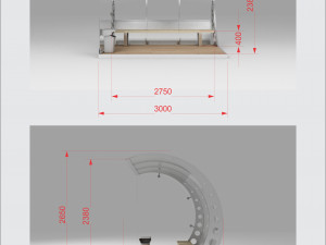 Mini bus stop station 3D Model