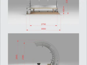 Mini bus stop station 3D Model