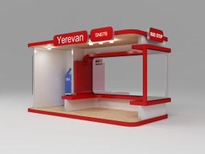 Bus stop station Modelo 3D