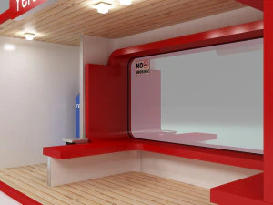 Bus stop station 3D Model