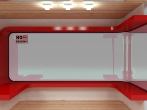 Bus stop station 3D Model