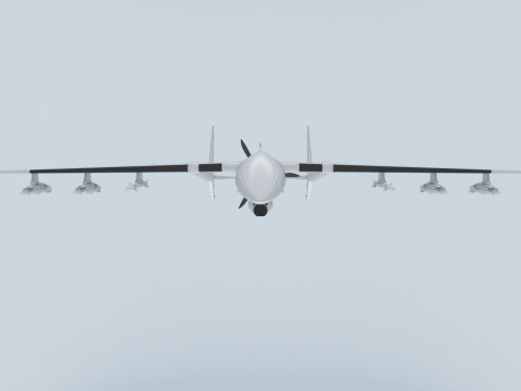 Two-beam UAV of the reverse sweep of the wing Conceptual model 3D Модель