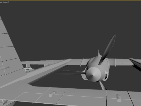 Two-beam UAV of the reverse sweep of the wing Conceptual model 3D Модель