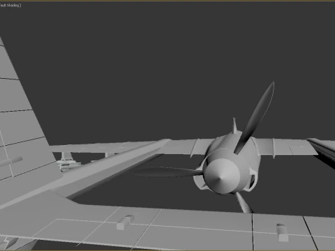 Two-beam UAV of the reverse sweep of the wing Conceptual model 3D Model