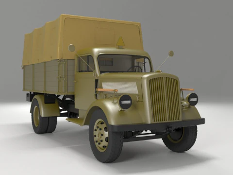 Opel Blitz -1940 3DsMax 2021 V-Ray 3D Model