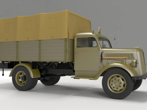 Opel Blitz -1940 3DsMax 2021 V-Ray 3D Model