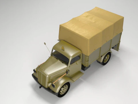Opel Blitz -1940 3DsMax 2021 V-Ray 3D Model