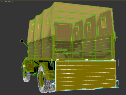 Opel Blitz -1940 3DsMax 2021 V-Ray Modelo 3D