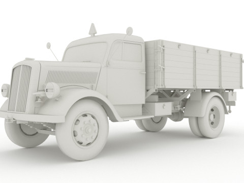 Opel Blitz - 1940 3Dsmax 2020 3D 모델