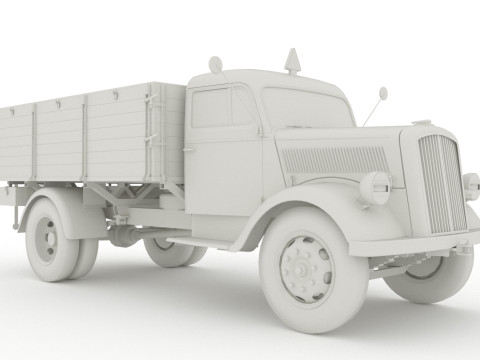 Opel Blitz - 1940 3Dsmax 2020 3D 模型