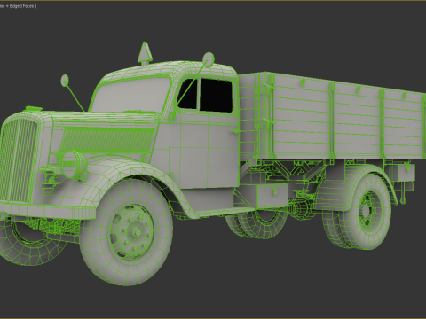 Opel Blitz - 1940 3Dsmax 2020 3D 模型