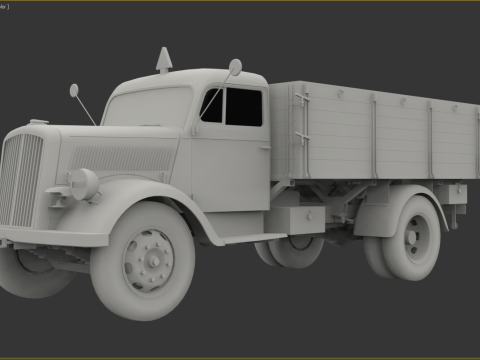 Opel Blitz - 1940 3Dsmax 2020 3D 模型