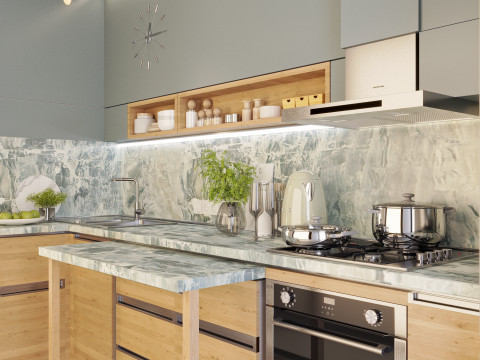 Kitchen detailed model - 3DsMax 2021 V-Ray 3D Model