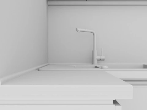 Kitchen detailed model - 3DsMax 2021 V-Ray 3D Model