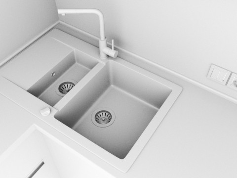 Kitchen detailed model - 3DsMax 2021 V-Ray 3D Model