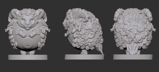 sheep 3d print 3D Print Model .c4d .max .obj .3ds .fbx .lwo .lw .lws
