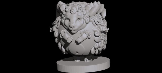 Download sheep 3d print 3D Model