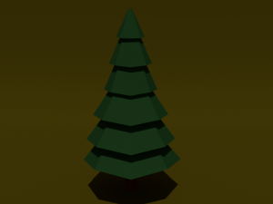 pack of trees low poly Modelo 3D