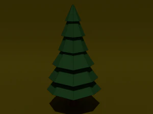 pack of trees low poly 3D Model