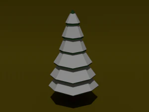 pack of trees low poly 3D Model