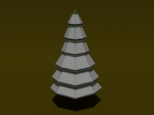 pack of trees low poly Modelo 3D