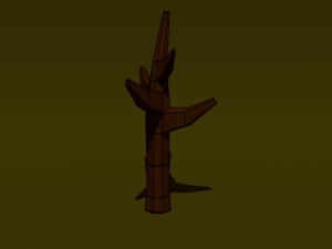 pack of trees low poly Modelo 3D