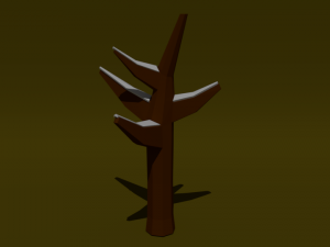 pack of trees low poly Modelo 3D