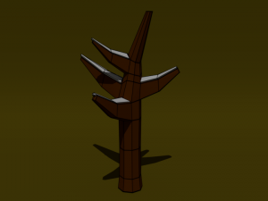 pack of trees low poly Modelo 3D