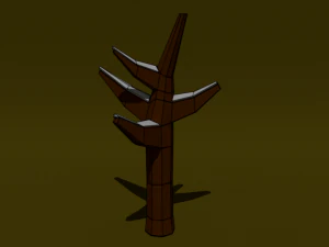 pack of trees low poly 3D Model