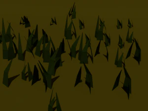 pack of trees low poly 3D Model