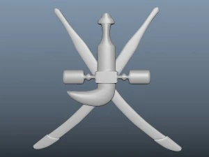 オマニカンジャル3d 3Dプリントモデル