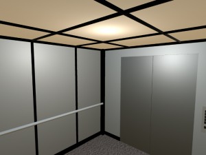 simple elevator assets 3D 모델