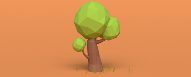 low poly wood rock grass 3D मॉडल .c4d .max .obj .3ds .fbx .stl .blend 
