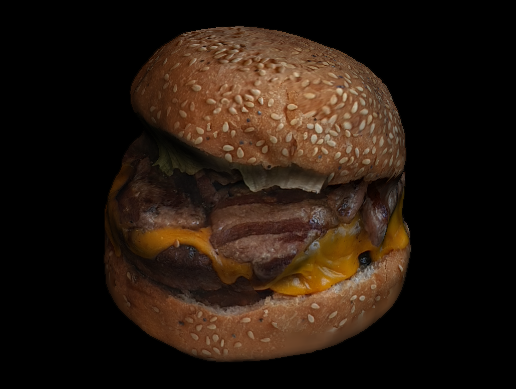 cheese burger Model 3D .c4d .max .obj .3ds .fbx .stl .blend 