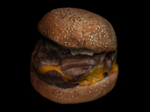 burger keju Model 3D