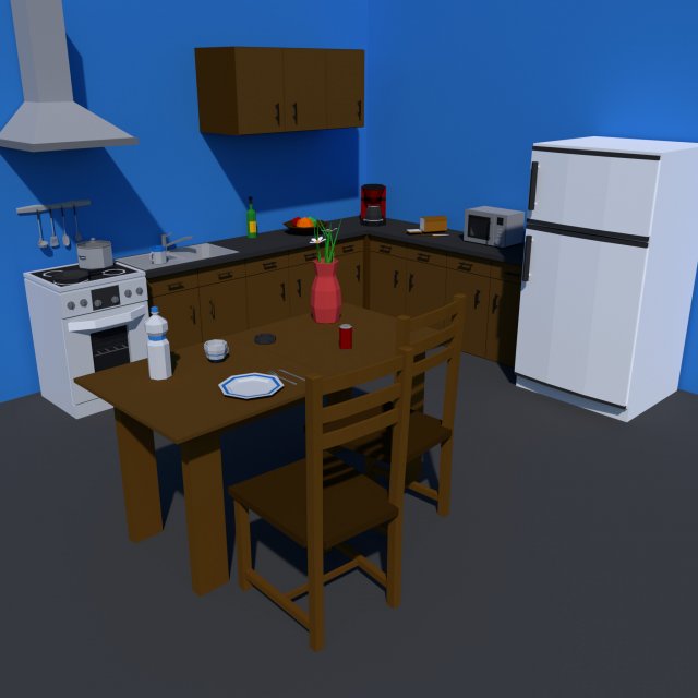 low poly kitchen collection 3D Model .c4d .max .obj .3ds .fbx .stl .blend 