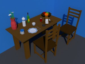 low poly kitchen collection 3D Model