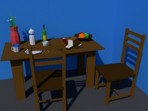 low poly kitchen collection 3D Model