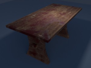 bloody table 3D Model