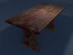 bloedige tafel 3D Model