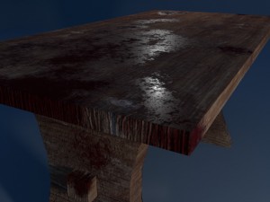 bloody table 3D Model